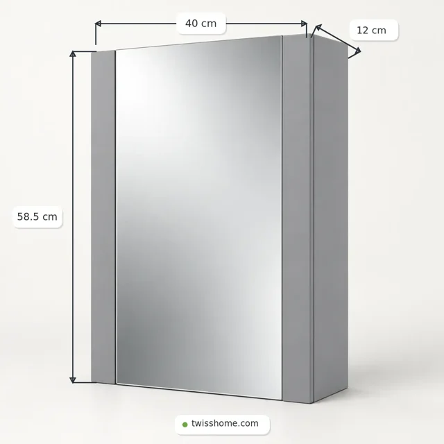 ابعاد آینه باکس داروخانهای مدل TWS-800