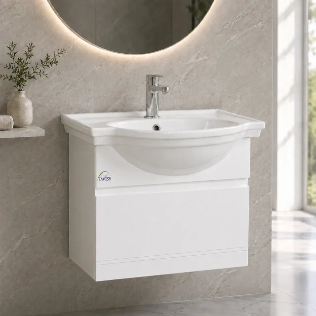ابعاد کابینت روشویی یکپارچه ۶۰ سانتی توییس TWS 1020